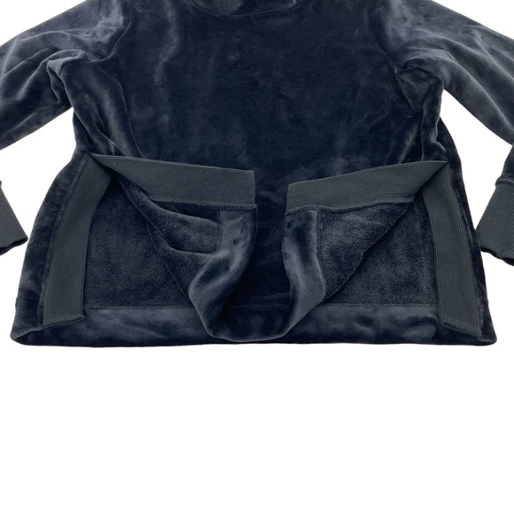 Athleta Double Cozy Karma Funnel Neck Top Mediul Black - Picture 9 of 13